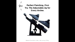 Arrow Fletching Jig for Hunting Arrows - Adjustable Tool for 3/4/6 Vanes, Helical & Straight