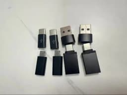Set of 8 USB 3.0 to USB-C Adapters – Type C Male/Female OTG Converter for Laptops, Vehicles, Phones, And Pcs (Comes with Micro
