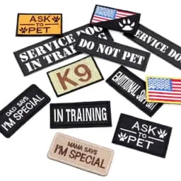1 Piece Tactical Patch Bundle For Dog Vest Harness Collar Personalized Patches Tags Sticker Label Custom Name ID Service Dog