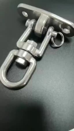 360 Rotating Swing Hangers Set 304 Stainless Steel Hanging Brackets Hammock Chair Hooks Ceiling Wall Mount Heavy Duty