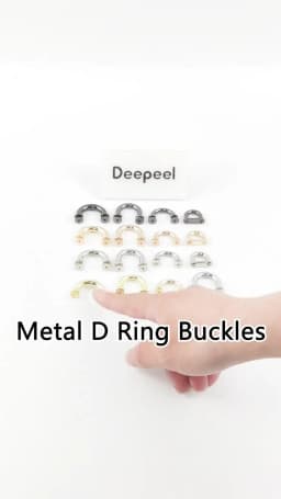 10Pcs Deepeel 14/17mm Metal Bag Arch Bridge D Ring Buckle Strap Hook DIY Handbag Hardware Belt Leather Repair Accessories