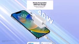 40W USB Type-C Fast Charger For iPhone 16 15 14 13 12 11 Pro Max Plus Phone Charger EU Adapter PD Fast Charge Cable Accessories