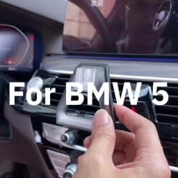 For BMW 5 Series G30 2017 2018 2019 2020-2023 Car Phone Holder Wireless Charger Phone Auto-Clamping Strong Magnetic Holder Base