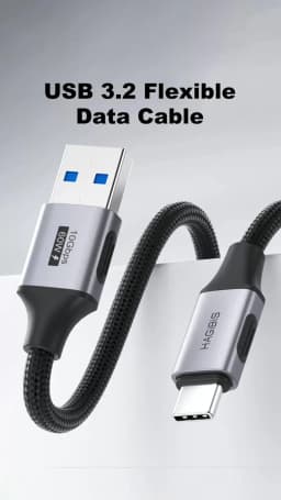 Hagibis USB C Cable USB A to USB C Charger Cord Fast Charging High Speed Data for iPhone 17 16 Pro iPad Pixel Samsung Carplay