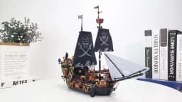 Pirate Ship Building Blocks Sailboat Model Bricks City Traffic Series Creative Desktop Decoraiton Bricks Toys For Adult Gifts