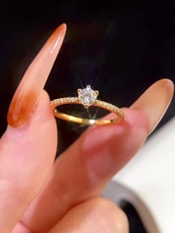 925 Sterling Silver Simplicity Classic Gorgeous Shiny Zircon Single Ring For Women Engagement Wedding High Quality Fine Jewelry