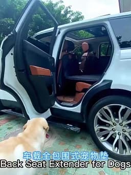 Winter Removable Car Seat Cover Back Seat Extension Dog Pad Waterproof Scratch Proof Nonslip Hammock Rear Seat Cushion for Pet