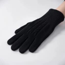 KOIJINSKY 35% Cashmere Blend Touch Screen Gloves Women Cable Twist Knit Long Rib Cuff Warm Winter Knitted Gloves Multi‑Colors La