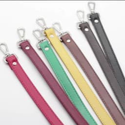 1pc 62cm PU Leather Handle Replacement Bag Straps Detachable Shoulder Handbag Handles Bag Accessories Parts Red Black Yellow