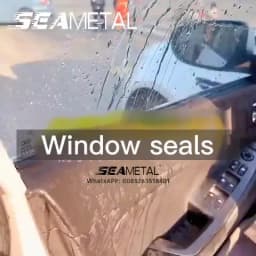 SEAMETAL Rubber Car Window Seal Strip 7-Shape Car Side Window Gap Filler Noise Insulation Waterproof Windproof Sealing Strips
