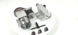 【EU&Brazil Stock】4 Axis Rotation A Axis Extend Rotary 4 Jaw 100mm K12-100 Chuck Nema23 Motor &Tailstock for Wood Metal Milling