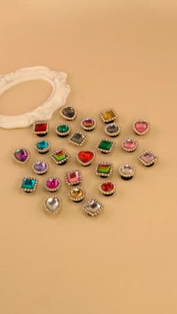 1pcs Luxury Charms for Women's Shoe Decorations Pins for Sandals Girls Female Favor Gifts Pink Shoe Chamrs Colourful Heart