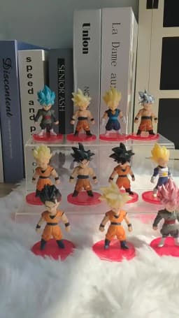 Dragon Ball Z Super Saiyan Son Goku Anime Figure Son Gohan Vegeta Broly Piccolo Majin Buu Set Action Figurine Model Gifts Toy