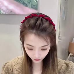 1/2/3 Set Ladies Flocking Braided Headband Simple Broken Hairpin Headband Fashionable Girls Face Washing Headband