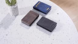 Push-out Card High Quality Faux Leather Card Holder Wallet Holder Large Capacity Can Hold 1-12 Cards 1 Photo Black/Brown/Blue