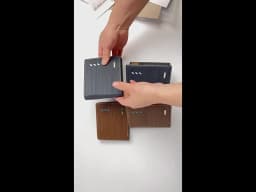 Fashion Men's Stripe Wallet Multi Function ID Credit Card Holder Two -fold Money Clip High Quality Leather Coin Purse