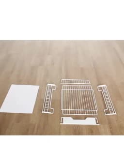 2 Tier Storage Rack Black Carbon Steel PP Baking Paint Modern Freestanding Under Sink Installation