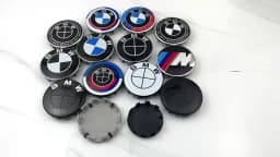 Car 68mm 56mm Wheel Center Caps Emblem Badge 50th Accessories For BMW E39 E46 E90 E60 E87 E53 F10 F20 F30 M X3 X5 X6