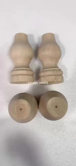1pc Furniture Round Solid Wood Table Legs Sofa Feet Cabinet Bed Dressing Table Replacement Foot Support Hardware