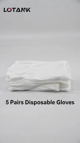 1/5Pairs Disposable Stretchable White Cotton Work Gloves Jewelry Inspection Gloves Men Women Household Cleaning Work