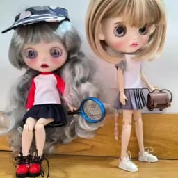 NEW 1/6 Blyth Clothes Long Sleeved+Short Sleeved T-Shirt Cute Base Shirt Clothes for Momoko, Obistu, Licca 1/6 Dolls Accessories