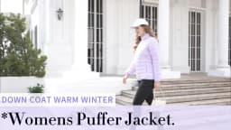 TACVASEN Winter Quilted Puffer Jackets Womens Lightweight Stand Collar Full Zip Up Down Coat Windproof 4 Pockets Thermal Outwear