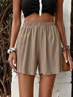 Women High Waist Solid Shorts 2026 Spring Summer New Fashion Pant Lady Casual Outfit Short Pants Beach Holiday Simple Clothing