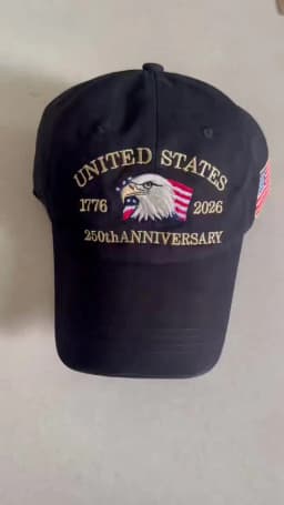 250th Anniversary Twill Baseball Cap Unisex Sun Hat Visor Cap