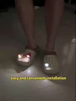 2pcs Shoe Lights, Waterproof Shoe Charms Accessories for Crocs, 3 Light Modes for Camping Dog Walking, for Adult Kid Gift