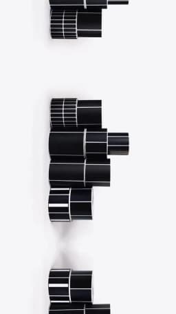 Black Thermal Transfer Label Blank Coated Paper Barcode Adhesive Sticker Waterproof Oil-proof Sticker Label with Belt