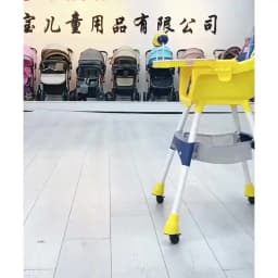3-In-1 Foldable Baby Highchairs with Double-Layer Dinner Plate and Toy Rack,Anti-Slip Pad Easy-to-Clean Feeding Eat & Play Convertible Dining Chairs For 6 Months Plus Baby