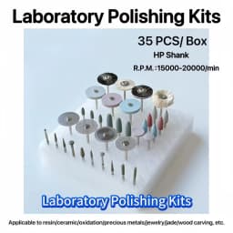 35Pcs/Set Polishing Hp Kit Ceramic Porcelain Grinding Tool Diamond Burs Brush Material