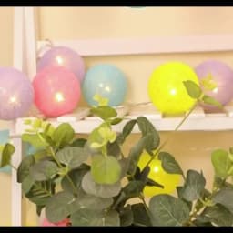 Cotton Garland Balls Lights String Christmas Easter Outdoor Hanging Party Baby Kids Room Bed Fairy Lights Decorations