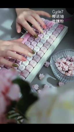 HUANO Sakura V2 V3 Switch Pink 35gf 42gf 5Pin Linear Creamy Switches For Custom DIY 60% Gaming Mechanical Keyboard POK POM PA66
