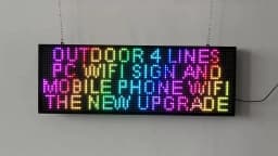 P10 OUTDOOR LED DISPLAY,SCROLLING MESSAGE DISPLAY FULL COLOR DIGITAL MESSAGE LED SIGN BOARD PROGRAMMABLE BY WIFI(1000X360X55MM)