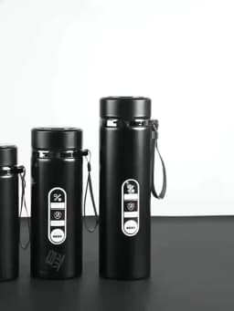 SoftAura Stainless Steel Thermos Bottle LED Temperature Display 500ML- 1L Sus304 Vacuum Flask Portable Cup 2026 New