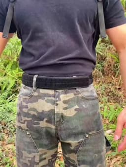KOLBER 4.3cm Tactical Inner Belt for Men Premium Nylon 105cm to 135cm Hook & Loop Belt Military Army Straps No Buckle Waistband