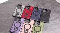 For MagSafe Magnetic Phone Case with Camera Frame Stand For Samsung Galaxy S26 Plus S25 S24 S23 FE S22 Ultra A56 A36 A26 A16 A06
