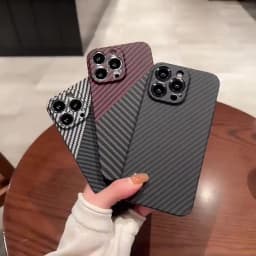 carbon fibre phone case for iphone 17 16 15 14 13 12 11 pro max hard back cover for iphone x xs max Ultra thin camera protection