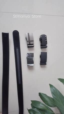 Men's Alloy Automatic Belt Buckle High quality Black metal buckle men's business casual width 35mm Belt(Only Can Match Our Belt)