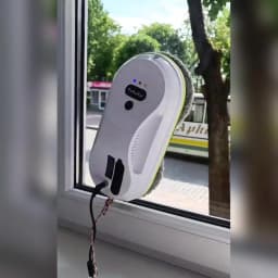 PuRuiKai 2025 Robotic Window Cleaner – AI-Powered Streak-Free for Glass/Patio Doors/Tiles Ultra-Quiet & Remote Control PRK-309