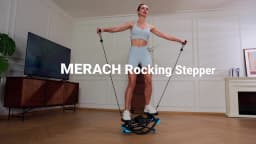 MERACH Rocking stepper 300 lbs Weight Capacity Ab Twist Board Workout Exercise Equipment for Slim Waist and Core Ab Exercise Silent Noiseless Rock Stepper Machine for Home Apartment Dorm Office Gym