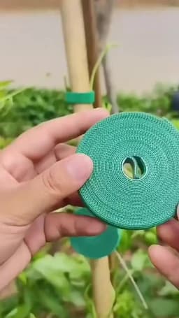 Self Adhesive Plant Nylon Cable Tie Green Adjustable Plants Hook Loop Support Garden Twine Bandage Reusable Fastener Tape Strips
