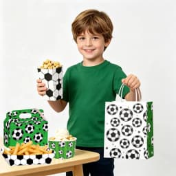 Soccer Popcorn Boxes Soccer Football Theme Party Decortion Birthday Party Favor Popcorn Treat Boxes Carnival Party Supplies