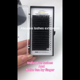 Abonnie Eyelashes Extension Silk Soft Professionals Individual Eyelash Extensions 16 Lines/Tray C/D Curl False Lashes Classic