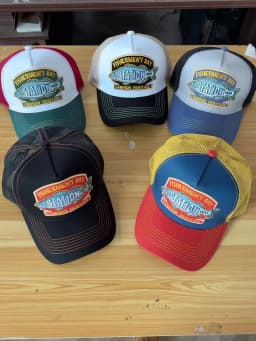 Unisex Summer Fishing Cap Breathable Mesh Trucker Hat Men Women Big Fish Fisherman Embroidered Snapback Hat Outdoor Fishing