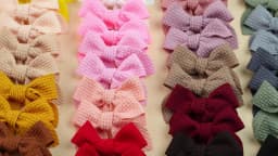 Candy Color Ribbon Hair Bows Clips Set for Baby Girls 10/20pcs 2.5'' Cute Handmade Hairpin Barrettes Kids Hair Accessories