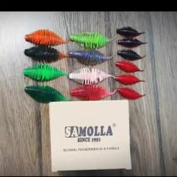 SAMOLLA Worm Silicone Soft Lure Fishing Lure Bellows Gill Artificial Pike Bass Swimbait Rig For Fishing Baits leurre souple