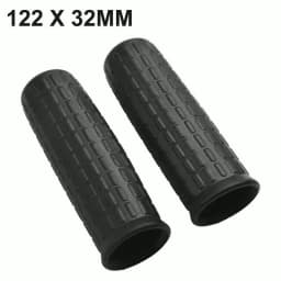New High Quality Rubber Handles Wheelbarrow 2pcs 2x Barrow Handle Black Cart Grips Handlebar Plastic Replacement