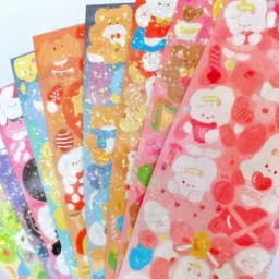 10 - 100PCS Cute Sparkle Polco Deco Sticker Pack - Korean Kawaii Glitter Sticker Seal for Toploaders, Polaroids & Photocard